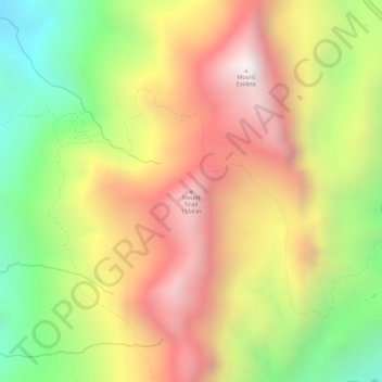 Topografische kaart Mount Tirad, hoogte, reliëf