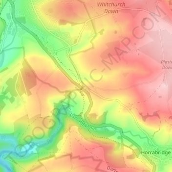 Topografische kaart Grenofen, hoogte, reliëf