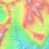 Topografische kaart Le Pope, hoogte, reliëf