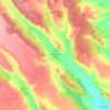 Topografische kaart Villanueva de Abajo, hoogte, reliëf