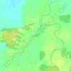 Topografische kaart Los Lirios, hoogte, reliëf