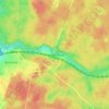 Topografische kaart Friedrichsruh, hoogte, reliëf