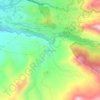 Topografische kaart Gallinazo, hoogte, reliëf