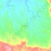 Topografische kaart Mabunga, hoogte, reliëf