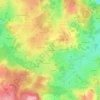Topografische kaart Le Chatelus, hoogte, reliëf