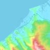 Topografische kaart Filyos, hoogte, reliëf