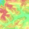 Topografische kaart Hebballi, hoogte, reliëf
