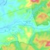 Topografische kaart Kampung Peradong, hoogte, reliëf
