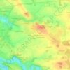Topografische kaart La Roche Moreau, hoogte, reliëf