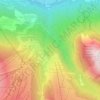 Topografische kaart La Corbière, hoogte, reliëf