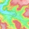Topografische kaart Lengenfeld unterm Stein, hoogte, reliëf