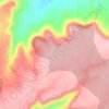 Topografische kaart La Alcarria, hoogte, reliëf
