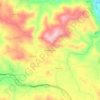 Topografische kaart Navahermosa, hoogte, reliëf