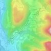 Topografische kaart Les Barniers, hoogte, reliëf