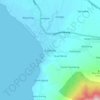 Topografische kaart Kalianda, hoogte, reliëf