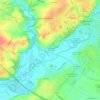 Topografische kaart Le Gros Noyer, hoogte, reliëf