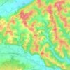 Topografische kaart Tombach, hoogte, reliëf