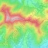Topografische kaart Turó de la Nadala, hoogte, reliëf