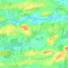 Topografische kaart Les Fromentinières, hoogte, reliëf