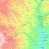 Topografische kaart Fenxi, hoogte, reliëf