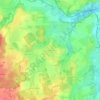 Topografische kaart Hechenwang, hoogte, reliëf