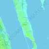 Topografische kaart Georgiana, hoogte, reliëf