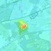 Topografische kaart Dak van Brabant, hoogte, reliëf