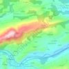 Topografische kaart El Pascual, hoogte, reliëf