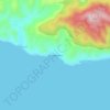Topografische kaart Pinagkiluhan, hoogte, reliëf