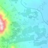 Topografische kaart Riebeek-Kasteel, hoogte, reliëf