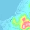 Topografische kaart Naba, hoogte, reliëf