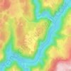 Topografische kaart Le Vent-Bas, hoogte, reliëf