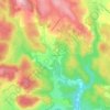 Topografische kaart Sauve-Clare, hoogte, reliëf
