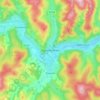 Topografische kaart Innerleithen, hoogte, reliëf