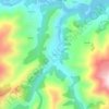 Topografische kaart Tuña, hoogte, reliëf