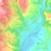 Topografische kaart L'Oratoire, hoogte, reliëf