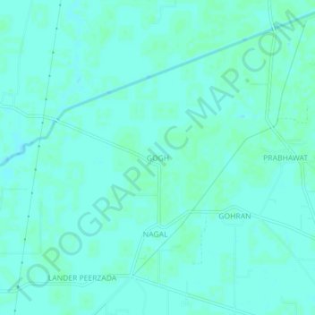Topografische kaart GOGH, hoogte, reliëf