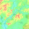 Topografische kaart Andagoya, hoogte, reliëf