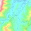 Topografische kaart Baan, hoogte, reliëf