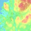 Topografische kaart Bokenäs, hoogte, reliëf