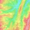 Topografische kaart Le Grand Passeloup, hoogte, reliëf