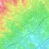 Topografische kaart les Casetes del Pujol, hoogte, reliëf