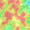 Topografische kaart La Trapelle, hoogte, reliëf
