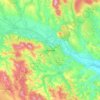 Topografische kaart Chernivtsi, hoogte, reliëf