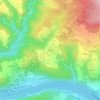 Topografische kaart Viehtrift, hoogte, reliëf