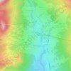 Topografische kaart Crignes, hoogte, reliëf