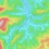 Topografische kaart Hofamt, hoogte, reliëf
