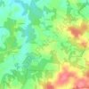 Topografische kaart La Breuille, hoogte, reliëf
