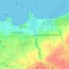 Topografische kaart Lestremeur, hoogte, reliëf