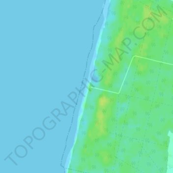 Topografische kaart Praia Torrão do Lameiro, hoogte, reliëf